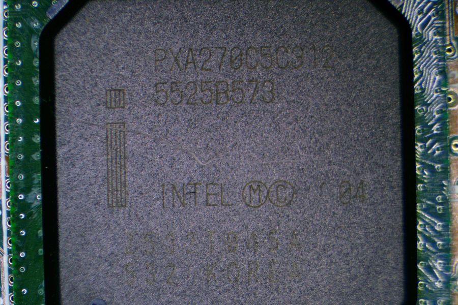 Intel PXA270 main processor.